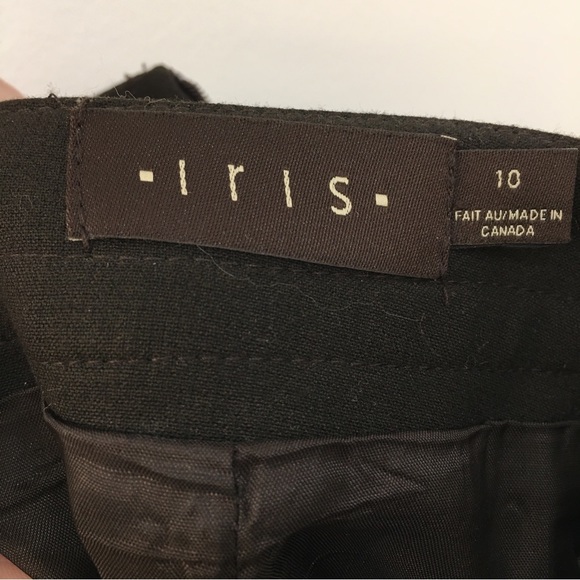 Rich chocolate brown skirt. Size 10. Iris. Made in Canada. - Picture 6 of 7